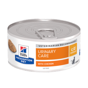 שימורי c/d | Hill's Prescription Diet מולטיקייר לחתול, 156 גר' (עם עוף טחון)