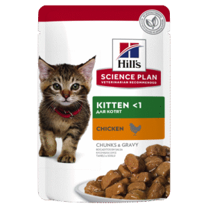 פאוצ' מזון Hill's Science Plan לגור חתול (עם עוף), 85 גר'