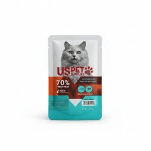 USPET Supplies – מזון רטוב משלים לחתולים בוגרים (Salmon & Ostrich) 80g
