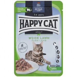 Happy Cat Adult – מזון רטוב לחתולים בטעם Farm Lamb (Lamb) 1+ years