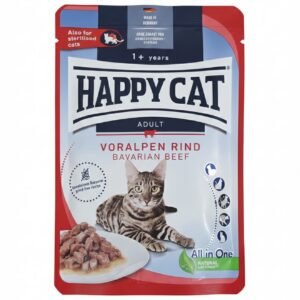Happy Cat Adult – מזון רטוב לחתולים בטעם Bavarian Beef (Beef) 1+ years